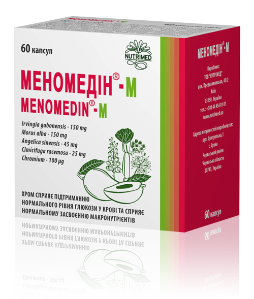 Упаковка Меномедін-М 60 капсул