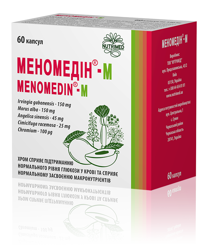 Упаковка Меномедін-М 60 капсул